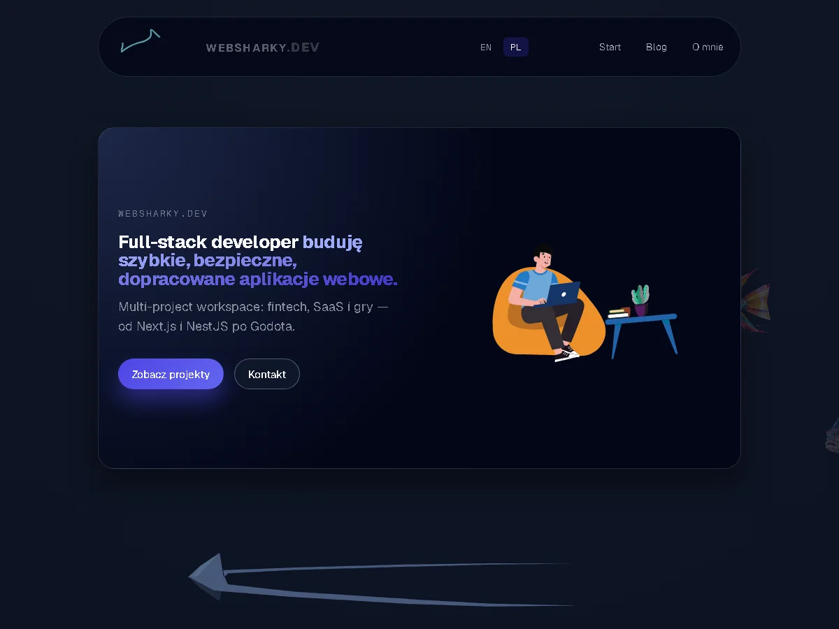 websharky.dev — portfolio developera